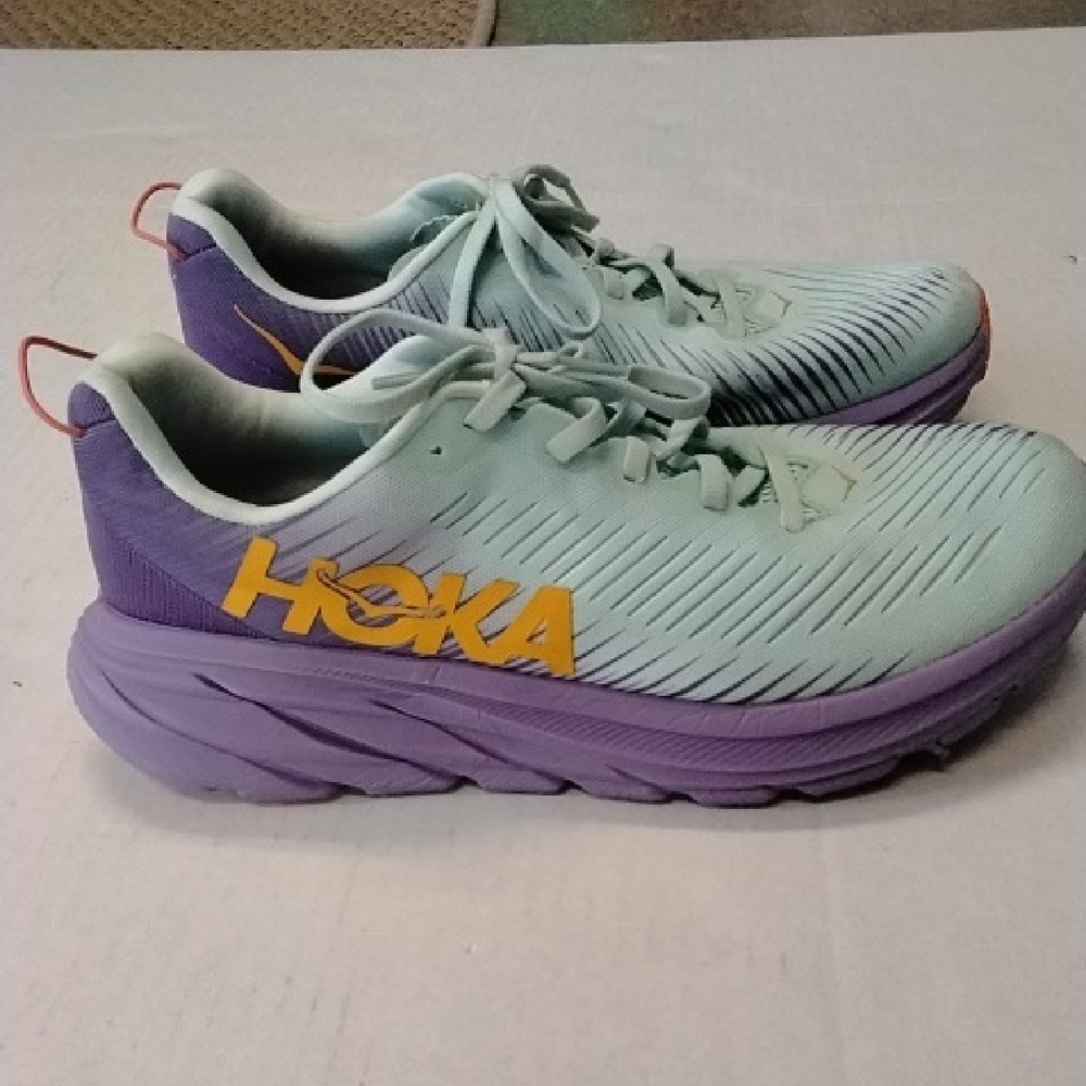 Hoka Athletic Shoes in Mint and Lavender